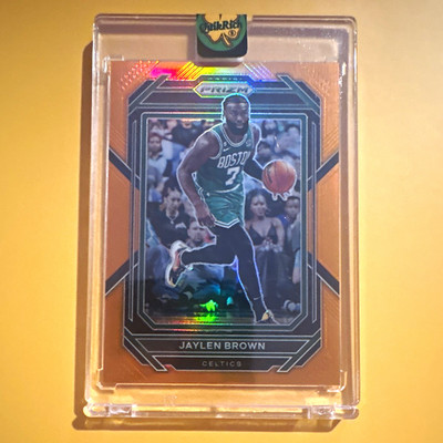 Panini Prizm 2022-23 Jaylen Brown Orange Prizm #7 26/49 Boston Celtics