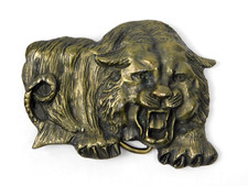 Vintage Crouching Siberian Lion Tiger Big Cat...