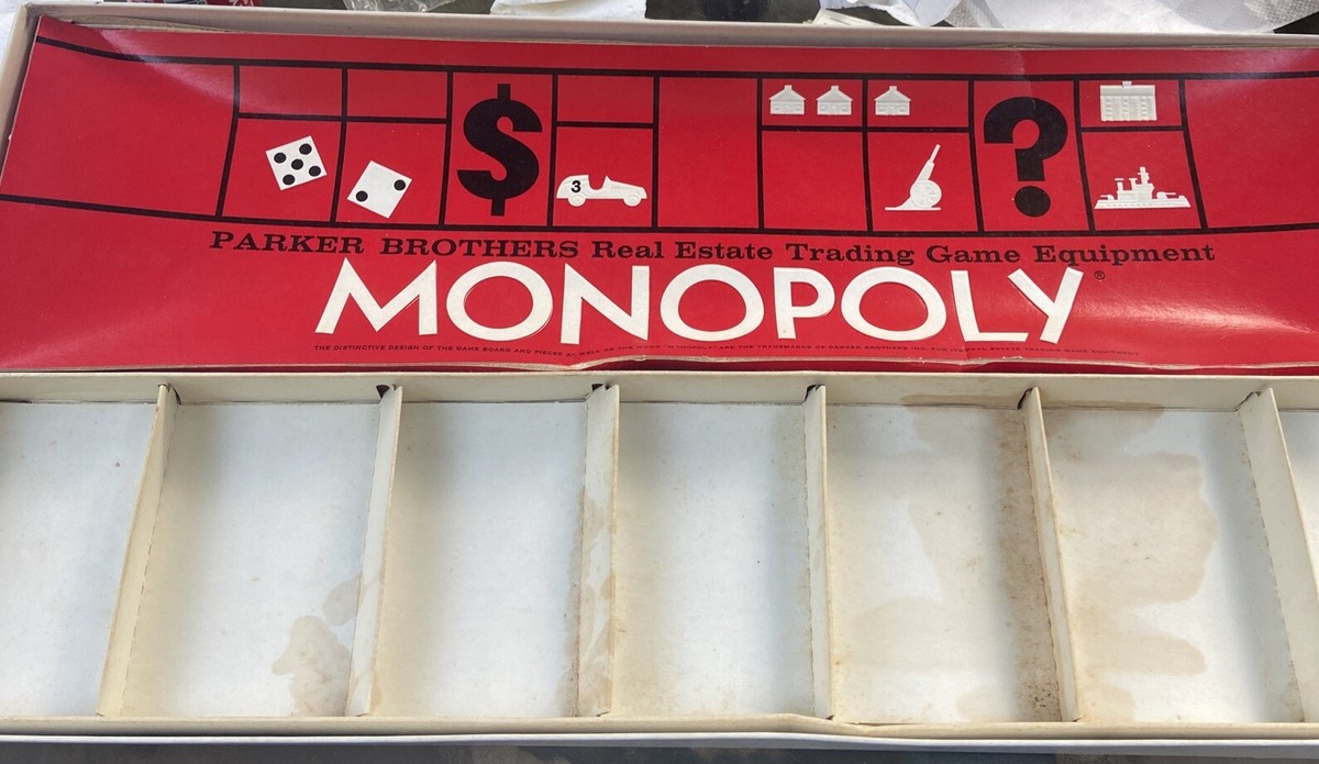Vintage 1961 Monopoly Board Game Complete Rare Old Original