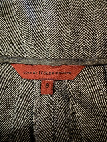 John Richmond Wide Leg Suit Trousers Size Uk 8 - Picture 4 of 6