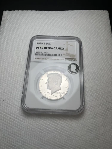 1978 S Kennedy Half Dollar PF 69 ULTRA CAMEO ECC NGC Certified