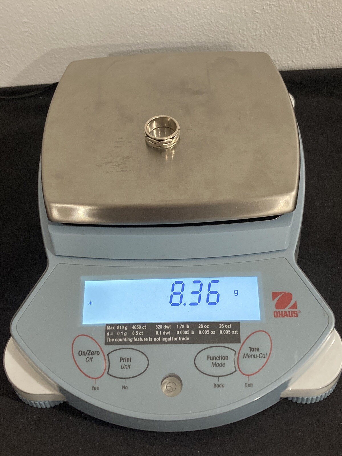 Vintage SIGNED Geometric Wavy Pattern SPINNER Ste… - image 11