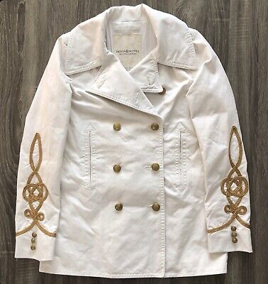 Ralph Lauren Denim Supply Women S Canvas Pea Coat Size Medium White Ralph Lauren Denim Supply Women S, Ralph Lauren Denim Supply Peacoat