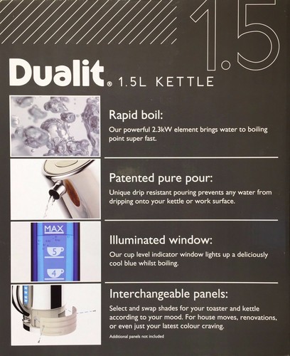 Dualit Architect 4 Slice Slot Toaster and Kettle Set in Oyster White *BRAND NEW* - Picture 2 of 3