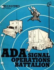 112 pg. 1977 FM 11-44 (TEST) ADA AIR DEFENSE SIGNAL OPERATIONS Manual on Data CD