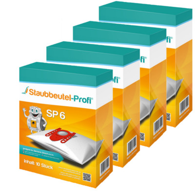 40 Staubsaugerbeutel Staubbeutel-Profi SP6 geeig. für Bosch Siemens Typ D E F G
