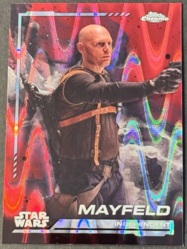 Mayfeld 2024 Topps Chrome Star Wars Red Raywave Refractor #42