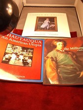 LOT OF 3 BOOKS, AMANDA DUNBAR PAINTINGS, CHAUTAUQUA UTOPIA, MILLTOWNS REUNION