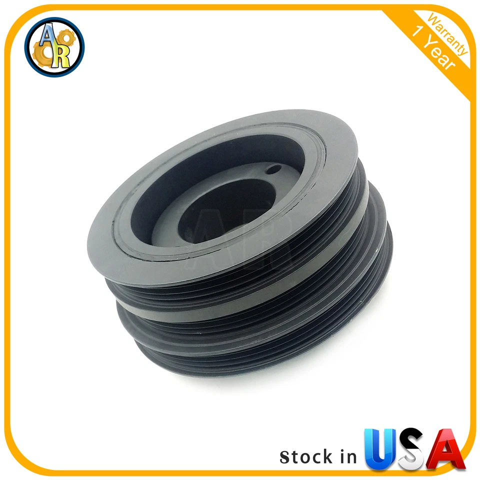 Polea equilibradora armónica del cigüeñal para Toyota Tacoma Tundra 4Runner Foto 3 de 4