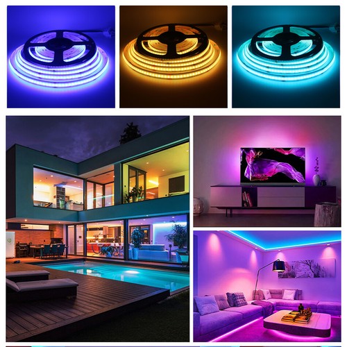 COB RGB LED light strip DC24V 840LEDs/m 12V 810LEDs Flexible Ribbon RGB Tape - Picture 4 of 11