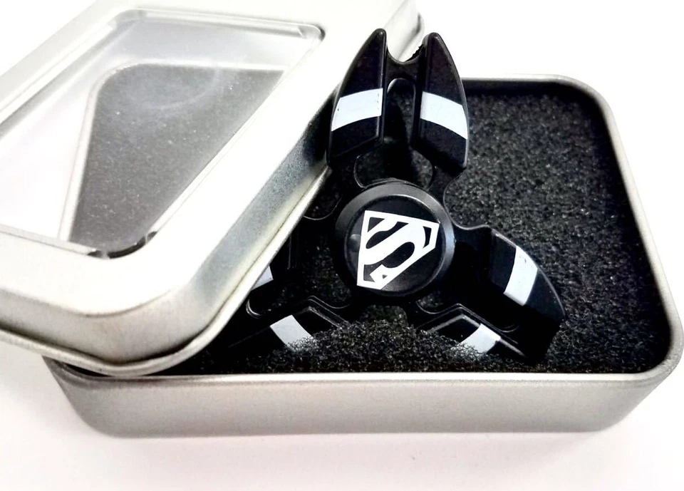 Superman Aleación de Zinc Tri-Spinner Juguete Inquieto Juguete Giratorio Manual para Autismo Foto 4 de 4