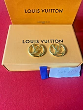 Louis Vuitton Hoop Louise Gold Earrings