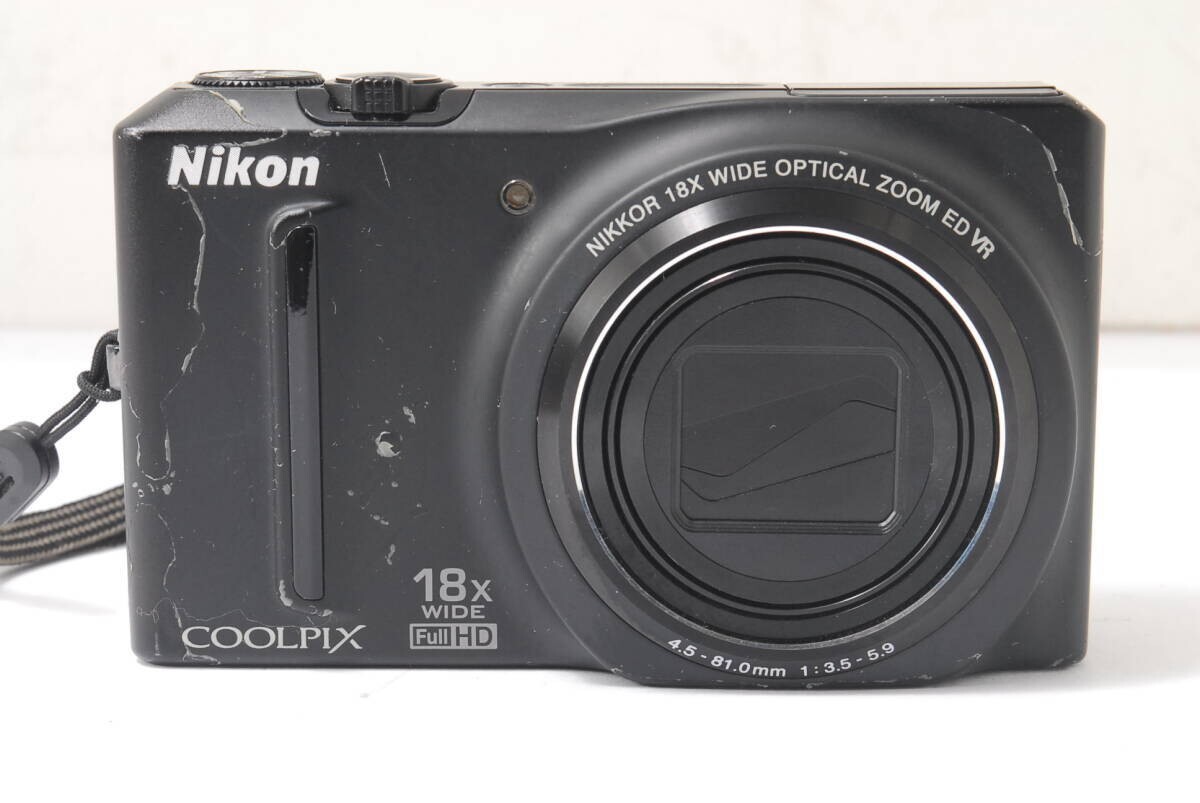 Nikon COOLPIX S9100 Black Digital Camera 12.1MP 18x Optical