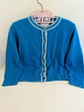 Vintage Pandora Pixies Girls Blue Sweater Cardigan
