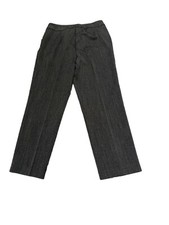 Investments Womens Charcoal Gray Dress Pants Size 10PS Straight Leg Flat Front