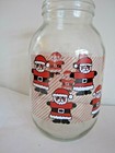 Vintage Carlton Glass Santa Christmas 3 Liter Glass Cookie Jar 1980’s Canister — photo 7