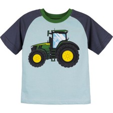 JOHN DEERE Kids T-Shirt Großer Traktor Hellb...