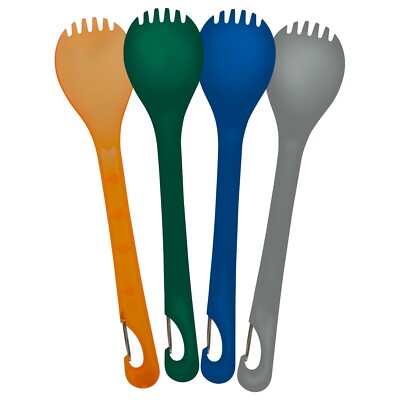 Ultimate Survival Technologies KLIPP Multi Color Sporks 4 Pck Camp Card 20-12408