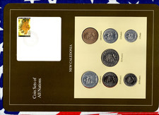 Coin Sets of All Nations New Caledonia 1984-1991 UNC 50 Francs 1991 100 FR 1984