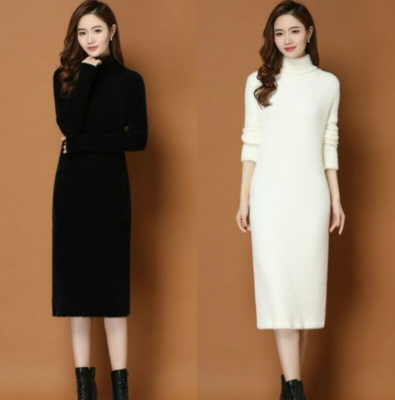 fit and flare cotton dress knee length Ming Wang Fit And Flare Contrast Stitch Cotton Maxi Dress main image 1