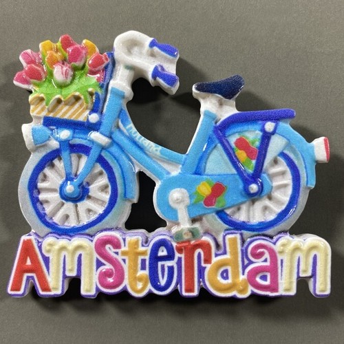 City Amsterdam Nederland, 3D poly-koelkastmagneet, Amsterdam souvenir