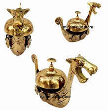 Antique Brass Dragon Desk Bell Nautical Table Bell Hotel Service Bell Home Decor