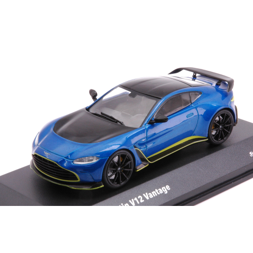 ASTON MARTIN V12 VANTAGE 2023 METALLIC BLUE 1:43 Solido Auto Stradali Die Cast - Foto 2 di 4