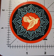 SHEPARD FAIREY Obey Giant STICKER Geometric Dove blk from poster print G