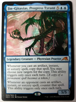 MTG Kamigawa Neon Dynasty - Jin-Gitaxias, Progress Tyrant - Promo Mythic 059 NM