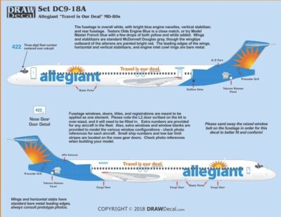 McDonnell Douglas MD-80 - 1/72 - Resin Kit - ALLEGIANT Travel in our deal