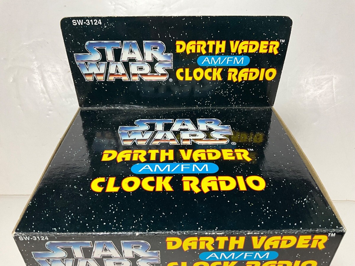 VINTAGE 1995 STAR WARS DARTH VADER AM/FM CLOCK RADIO SEALED UNUSED