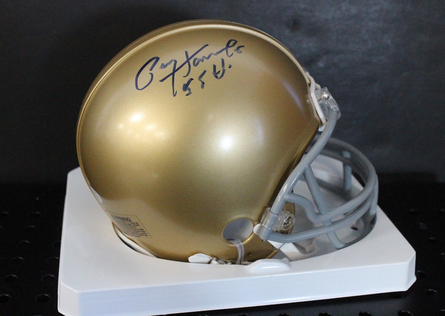 Paul Hornung Autographed Signed Notre Dame Mini Helmet Autograph Auto Schwartz A154927 