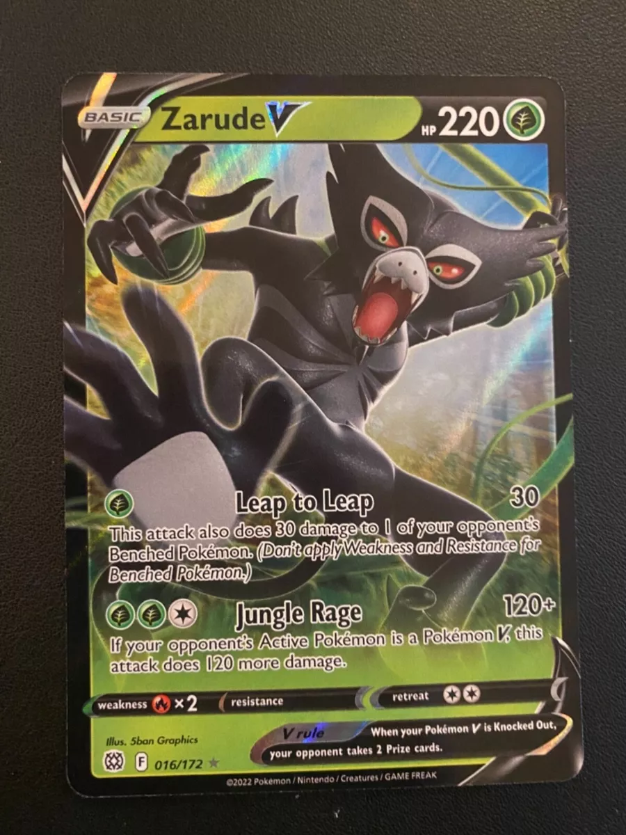 POKEMON TCG ZARUDE V 16/172 BRILLIANT STARS ULTRA RARE!!