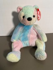 TY Beanie Baby Mellow - The Bear - Tie-Dye, Mint Condition