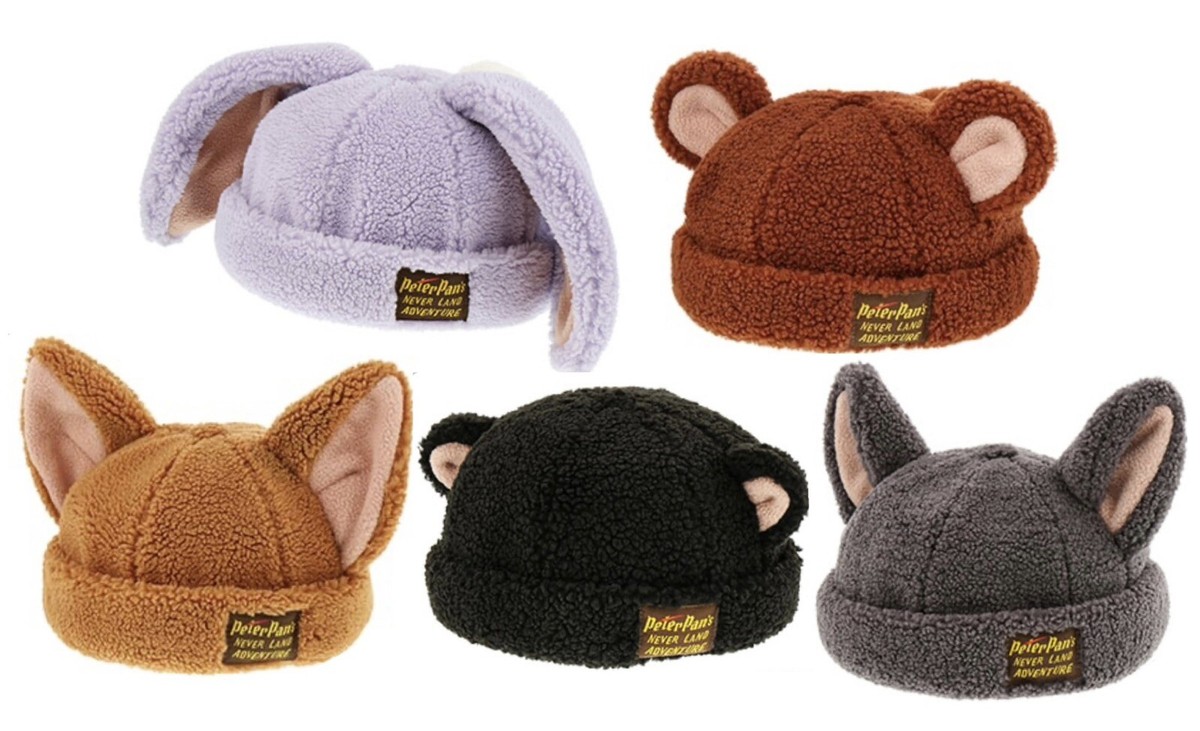 Tokyo Disney Resort Peter pan Fantasy Springs Fluffy Hat Cap Lost Boys Kids New