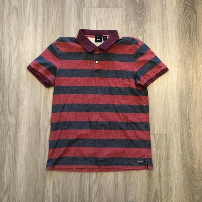 boss striped polo