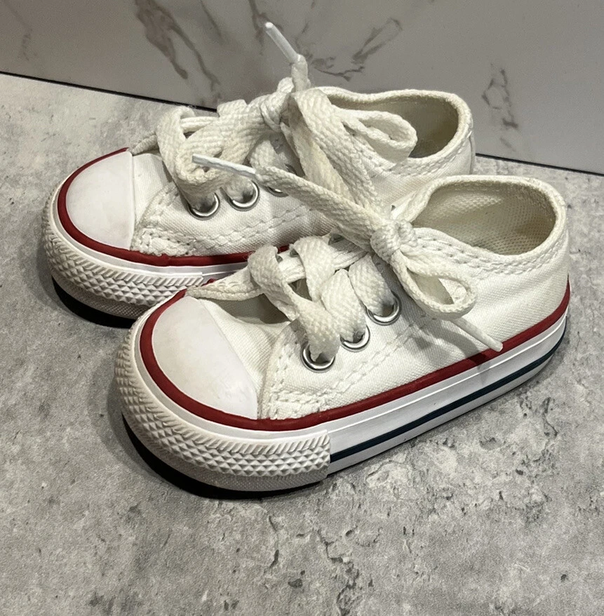 Unisex Child Infant/Toddler Chuck Taylor All Star Ox - White size 2 | eBay