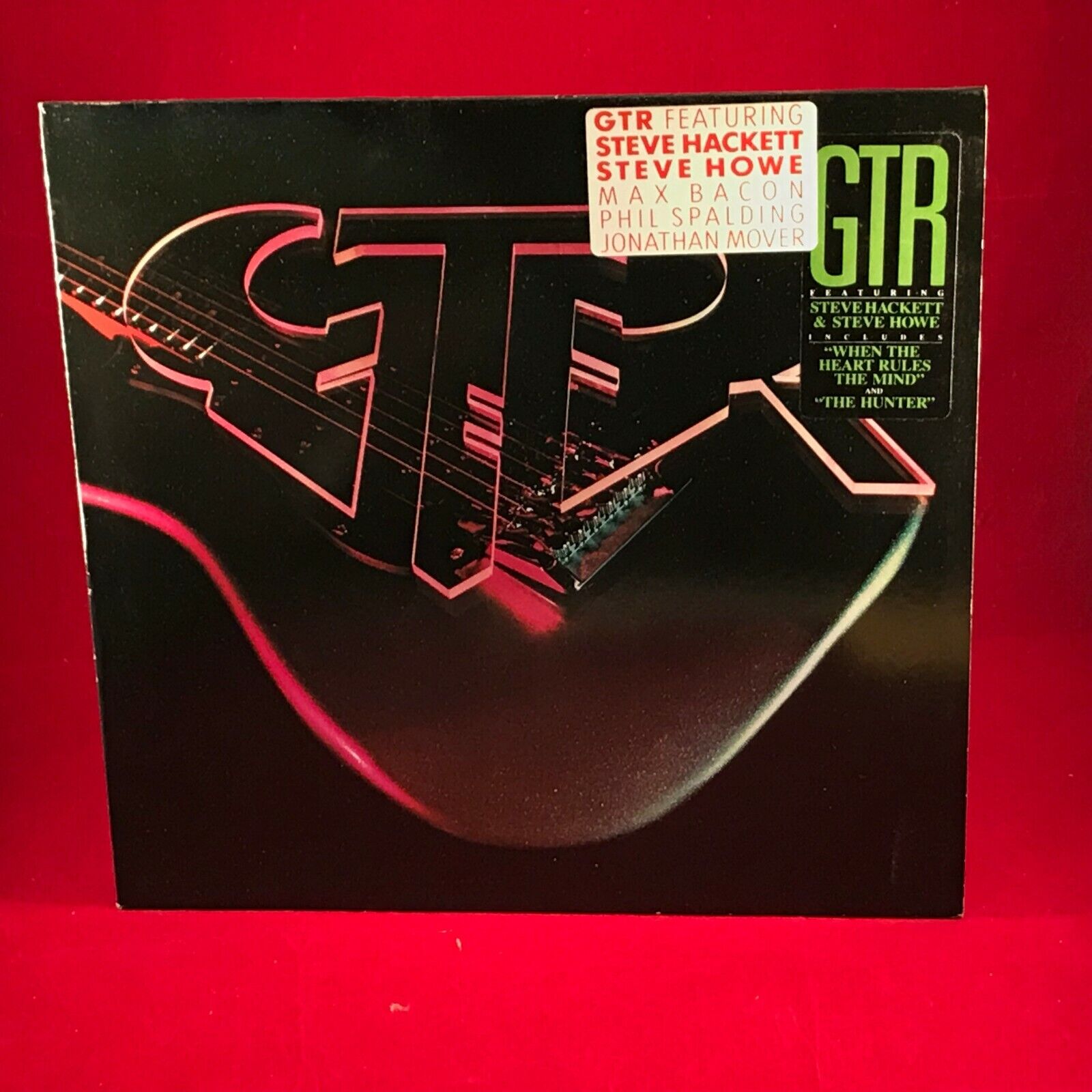 GTR 1986 German vinyl LP + INNER same Arista record Steve Howe Genesis Yes