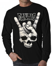 DANZIG VINTAGE PUNK ROCK BAND Men's Black Long Sleeve Shirt