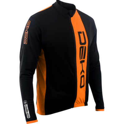 DEKO BICI MTB Maglia invernale LINE nero/arancio varie taglie