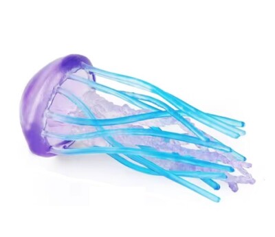 Purple Jellyfish Sea Toy Action Figure Small Animal Figurine Doll Gift for Kids
