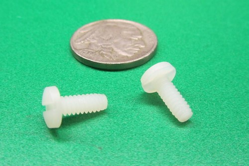 Binding Head Slotted Machine Screw Nylon, 6-32 x 3/8" Length 200 Pcs - Picture 9 of 9