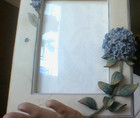 Hydrangea 3-D Flowers Free Standing Picture Frame Handpainted 9x7" Spring Pretty — photo 8