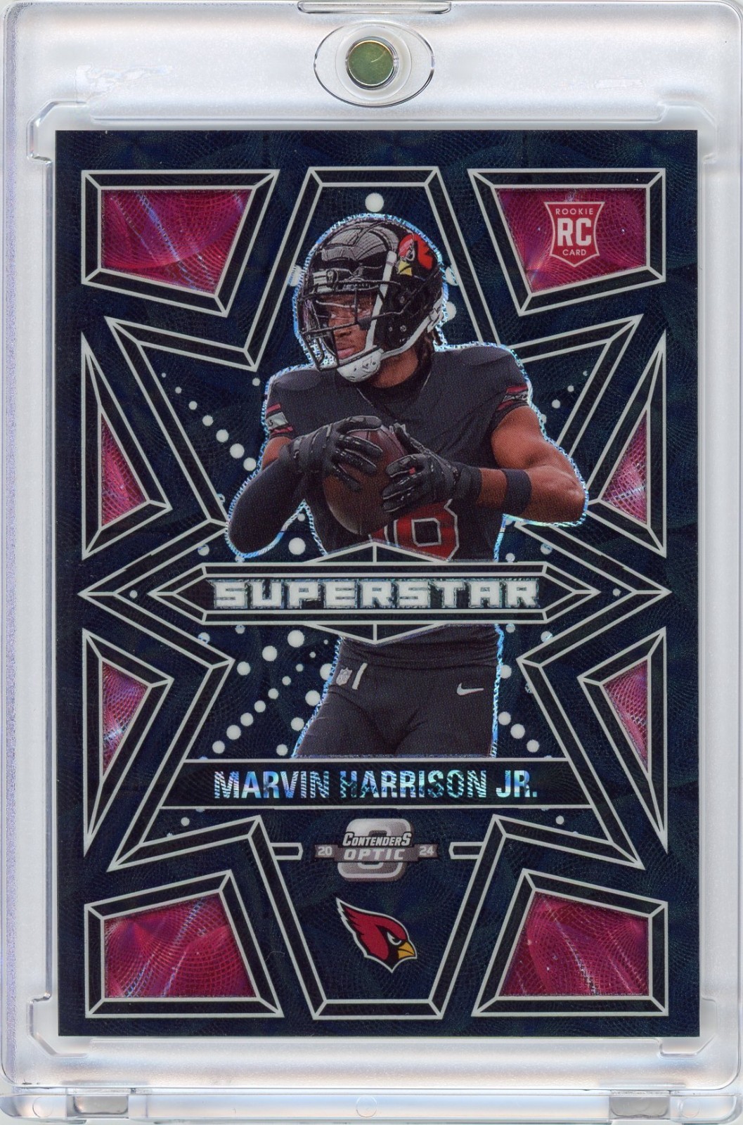 Marvin Harrison Jr. Panini Contenders Optic Superstars #SMHJ Black Scope