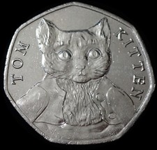 UK 50 Pence 2017 Elizabeth II Tom Kitten Coin WCA A719