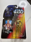 Kenner Star Wars The Power Of The Force c-3po Realistic Metalized Body Action...