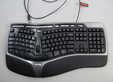 Microsoft 4000 v1.0 Natural Ergonomic Keyboard USB Model 1048 Tested and Working