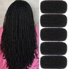20 Inch 250G 5 Bundles Natural Black Afro Kinky Curly Braiding Bulk Hair