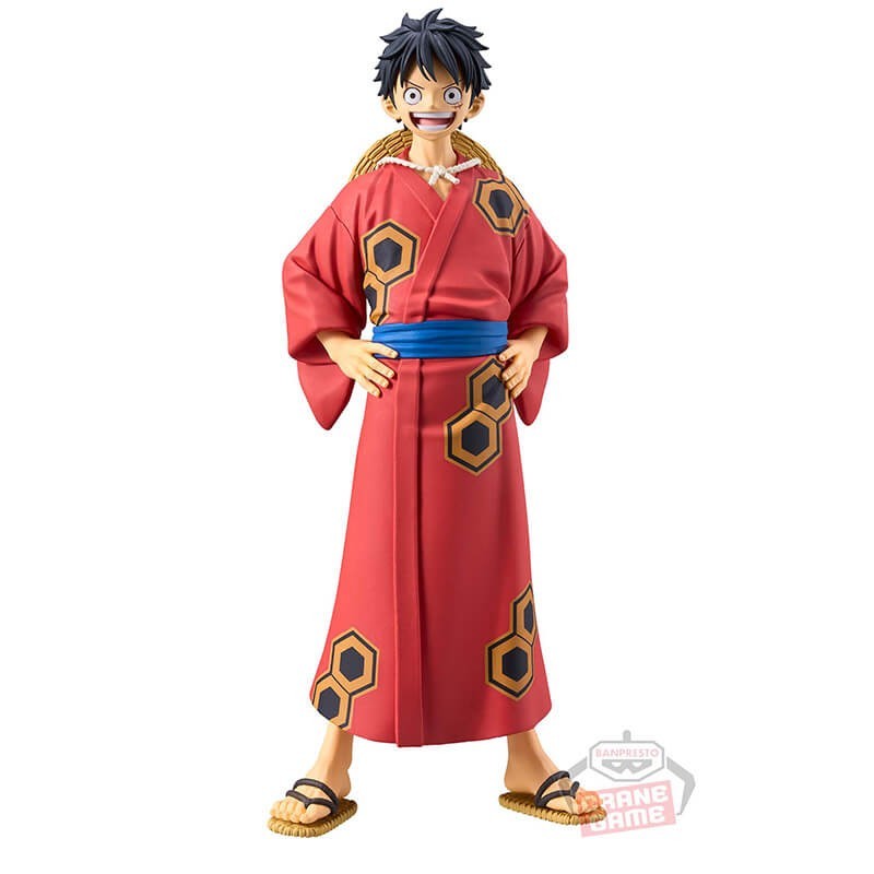 Figurine One Piece Luffy Yukata Banpresto DXF Grandline Series Statue PVC Manga Japon