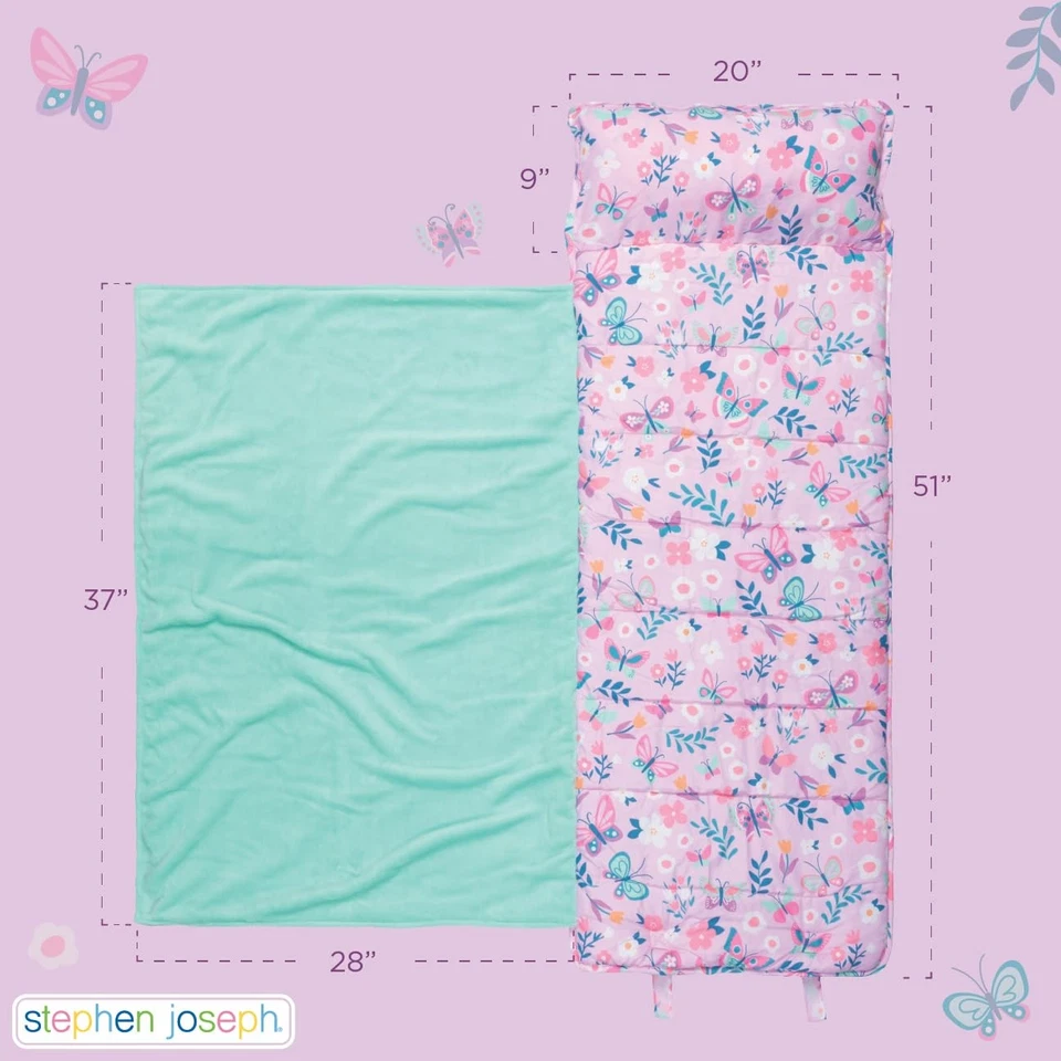 , Alfombra de siesta con estampado integral para niños pequeños con manta suave y almohada extraíble para B... Foto 3 de 4